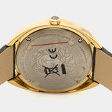  Shop Authentic Versace Shadov Quartz Gold Dial Black Leather Strap Watch for Women - VEBM00318 - Luxxuri