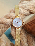  Shop Authentic Calvin Klein Authentic White Dial Rose Gold Mesh Bracelet Watch for Women - K8G23526 - Luxxuri