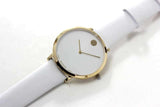  Shop Authentic Movado 70th Anniversary Limited Edition White Dial White Leather Strap Watch For Women - 0607138 - Luxxuri