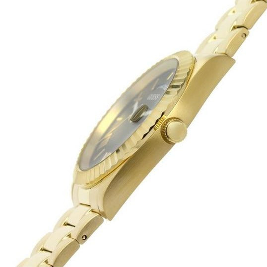  Shop Authentic Guess Connoisseur Black Dial Gold Steel Strap Watch for Men - GW0265G3 - Luxxuri