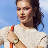 Shop Authentic Guess Lily Quartz Gold Dial Gold Steel Strap Watch For Women - GW0528L2 - Luxxuri