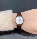  Shop Authentic Tissot Le Locle Automatic Lady Silver Dial Brown Leather Strap Watch For Women - T41.1.113.77 - Luxxuri
