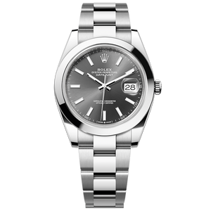  Shop Authentic Rolex Datejust 41 Oyster Grey Dial Oystersteel Strap Watch for Men - M126300-0007 - Luxxuri