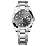  Shop Authentic Rolex Datejust 41 Oyster Grey Dial Oystersteel Strap Watch for Men - M126300-0007 - Luxxuri