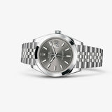  Shop Authentic Rolex Datejust 41 Oyster Grey Dial Silver Oystersteel Bracelet Watch for Men - M126300-0008 - Luxxuri