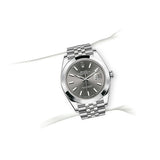  Shop Authentic Rolex Datejust 41 Oyster Grey Dial Silver Oystersteel Bracelet Watch for Men - M126300-0008 - Luxxuri