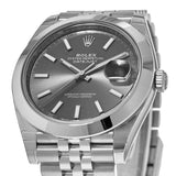  Shop Authentic Rolex Datejust 41 Oyster Grey Dial Silver Oystersteel Bracelet Watch for Men - M126300-0008 - Luxxuri