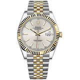  Shop Authentic Rolex Datejust 41 Silver Dial Two Tone Oystersteel & Yellow Gold Jubilee Bracelet Watch for Men - M126333-0002 - Luxxuri
