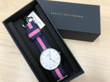  Shop Authentic Daniel Wellington Classic Winchester White Dial Two Tone Nylon Strap Watch For Women - DW00100049 - Luxxuri