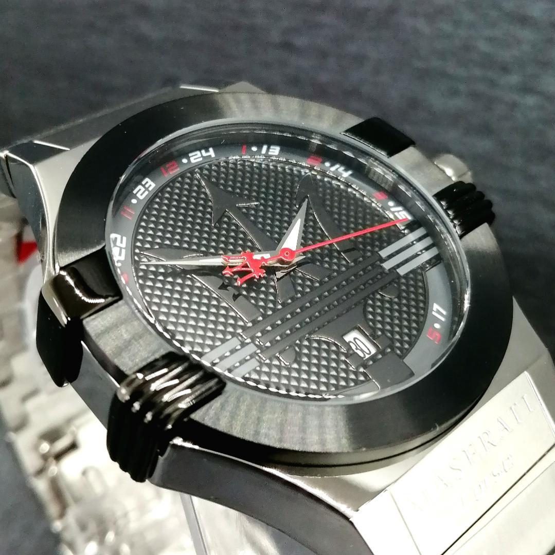  Shop Authentic Maserati Potenza Black Dial Silver Steel Strap Watch For Men - R8853108001 - Luxxuri