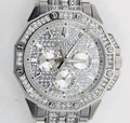  Shop Authentic Bulova Crystal Collection Pave Silver Dial with Crystals Silver Steel Strap Watch for Men - 96C134 - Luxxuri