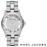  Shop Authentic Marc Jacobs Henry Skeleton Silver Dial Silver Steel Strap Watch for Women - MBM3262 - Luxxuri