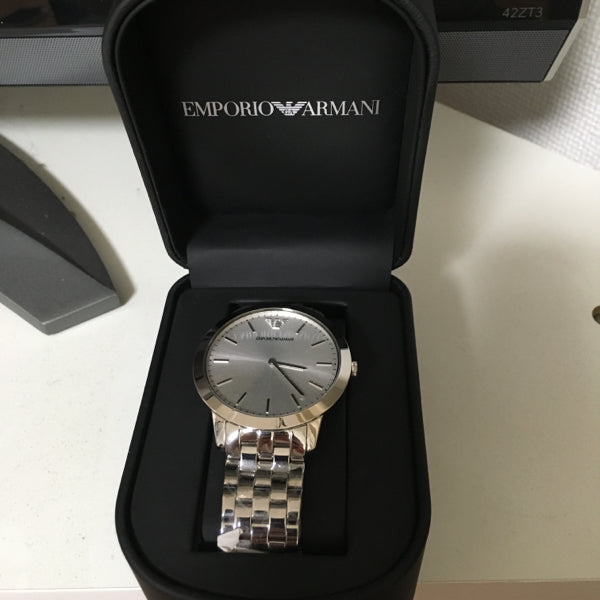  Shop Authentic Emporio Armani Classic Quartz Silver Dial Silver Steel Strap Watch For Men - AR1745 - Luxxuri