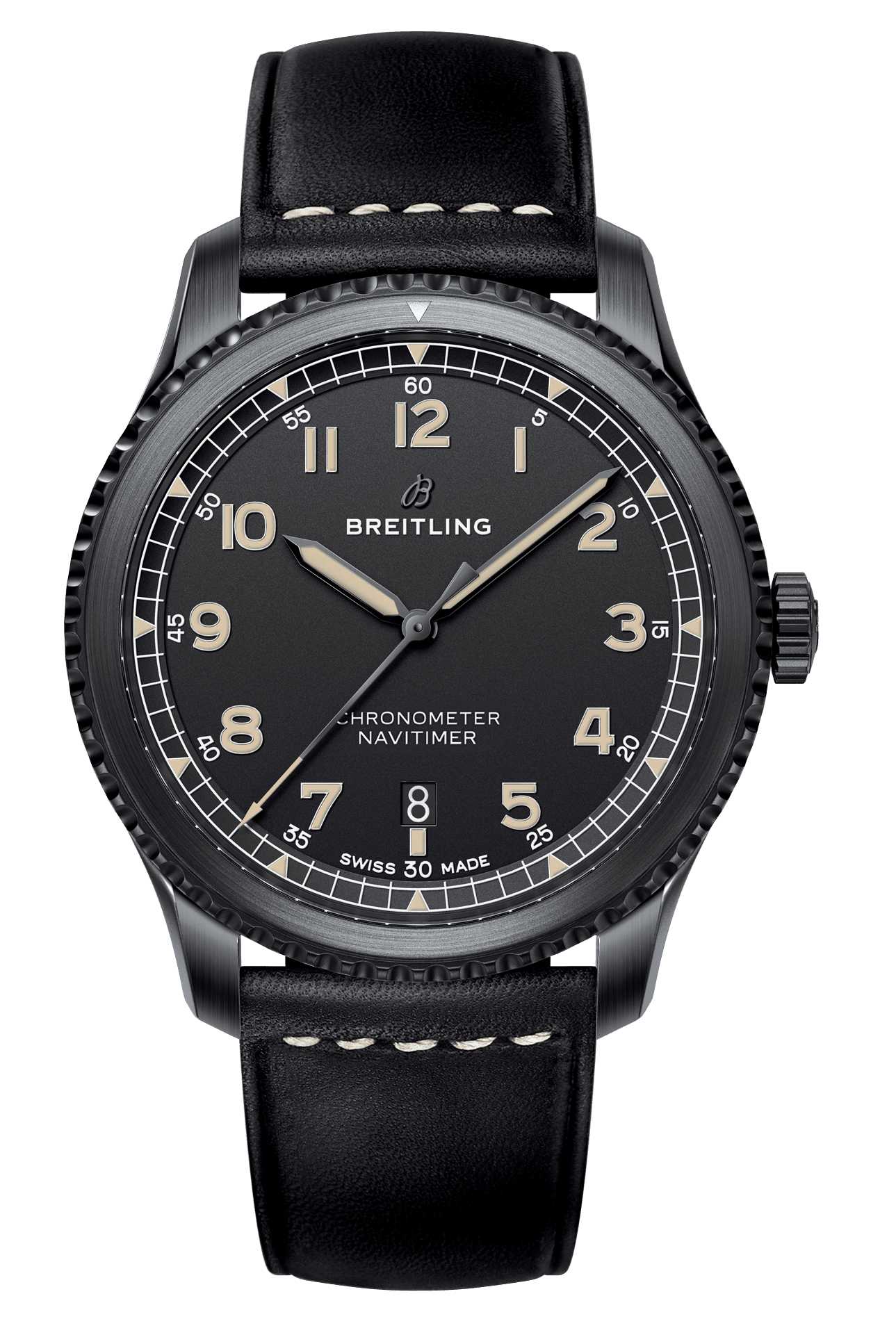  Shop Authentic Breitling Navitimer 8 Automatic Chronometer Black Dial Mens Watch - M17314101B1X1 - Luxxuri