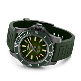  Shop Authentic Breitling Superocean Automatic 46 Green Dial Green Rubber Strap Watch for Men - M173681A1L1S1 - Luxxuri