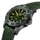  Shop Authentic Breitling Superocean Automatic 46 Green Dial Green Rubber Strap Watch for Men - M173681A1L1S1 - Luxxuri
