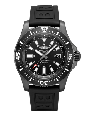  Shop Authentic Breitling Superocean 44mm Special Volcano Black Dial Black Rubber Strap Watch for Men - M17393131B1S1 - Luxxuri