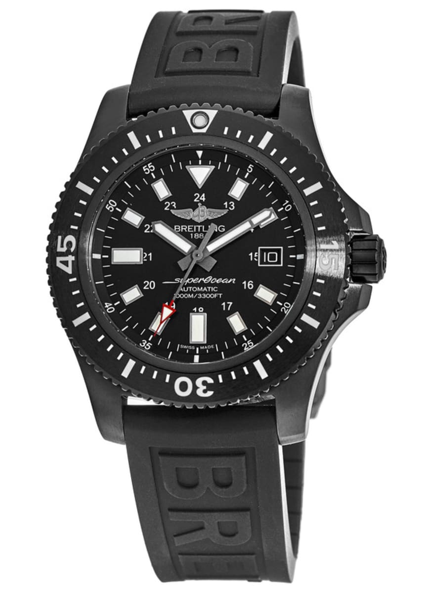  Shop Authentic Breitling Superocean 44mm Special Volcano Black Dial Black Rubber Strap Watch for Men - M17393131B1S1 - Luxxuri
