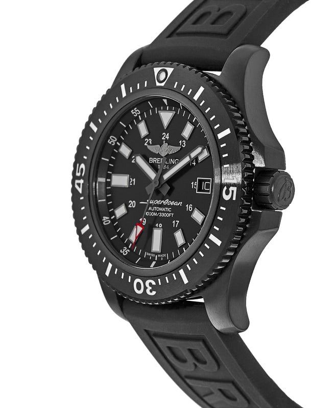  Shop Authentic Breitling Superocean 44mm Special Volcano Black Dial Black Rubber Strap Watch for Men - M17393131B1S1 - Luxxuri