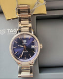 Shop Authentic Tag Heuer Carrera Quartz Diamonds Blue Dial Silver Steel Strap Watch for Women - WAR1114.BA0601 - Luxxuri
