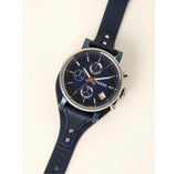  Shop Authentic Fossil Boyfriend Sport Chronograph Blue Dial Blue Leather Strap Watch for Women - ES4113 - Luxxuri