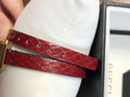 Shop Authentic Gucci G Frame White Dial Red Leather Strap Watch For Women - YA128524 - Luxxuri