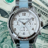  Shop Authentic Michael Kors Blair Silver Dial Two Tone Steel Strap Watch for Women - MK6137 - Luxxuri