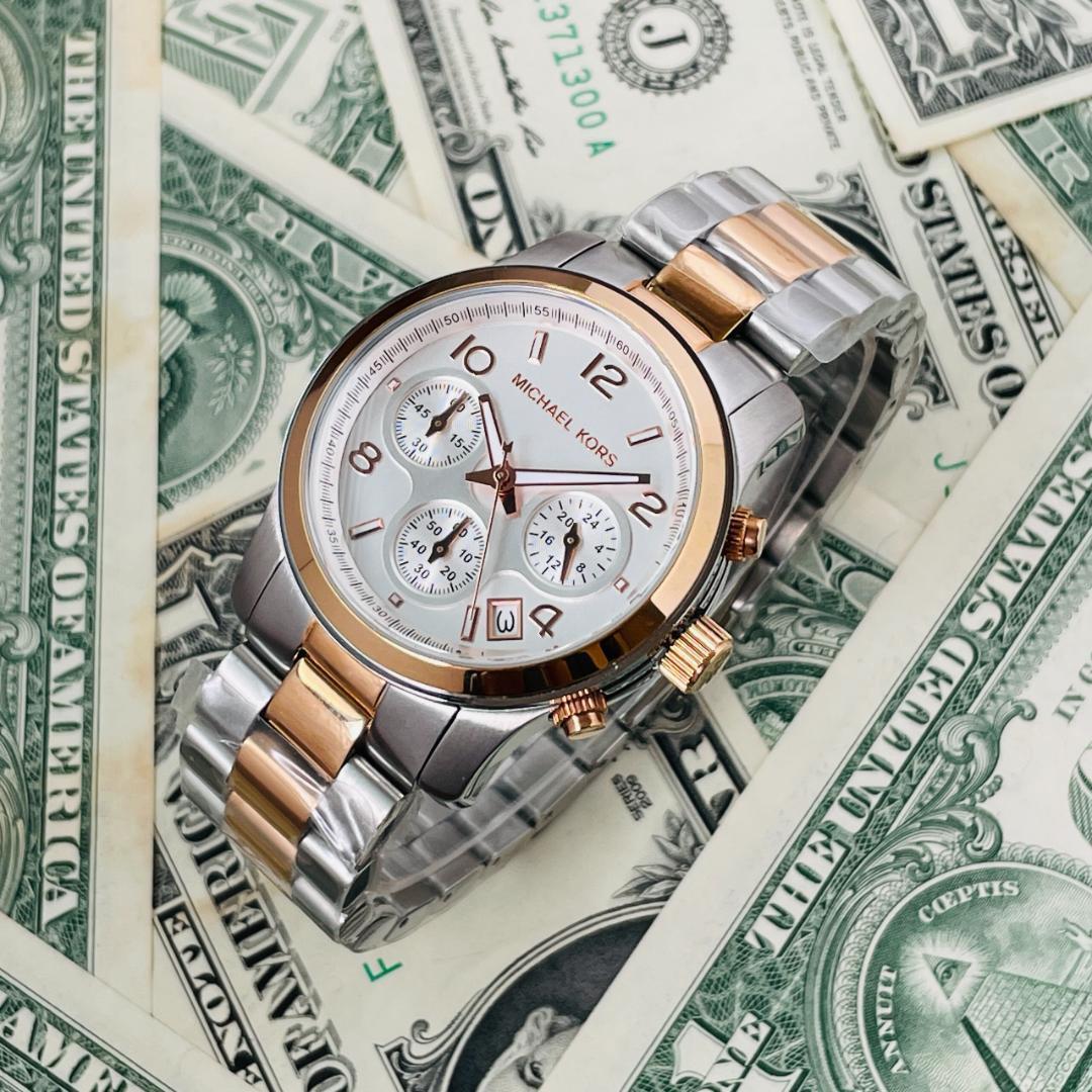  Shop Authentic Michael Kors Runway Silver Dial Two Tone Steel Strap Watch for Women - MK5315 - Luxxuri