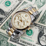  Shop Authentic Michael Kors Runway Gold Dial Two Tone Steel Strap Watch for Women - MK5137 - Luxxuri