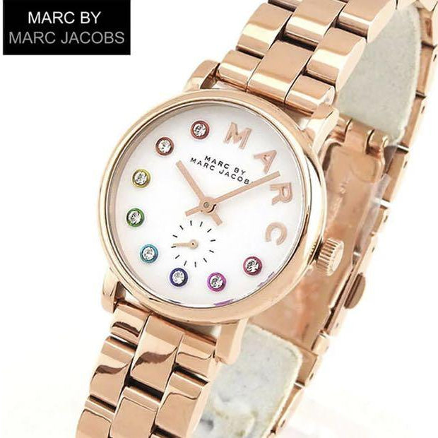  Shop Authentic Marc Jacobs Baker Dexter White Dial Rose Gold Steel Strap Watch for Women - MBM3443 - Luxxuri