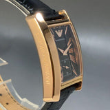  Shop Authentic Emporio Armani Classic Black Dial Black Leather Strap Watch For Women - AR0169 - Luxxuri