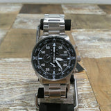  Shop Authentic Citizen Eco Drive Chronograph Black Dial Silver Steel Strap Watch For Men - CA0690-88E - Luxxuri