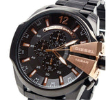  Shop Authentic Diesel Mega Chief Black Dial Black Steel Strap Watch For Men - DZ4309 - Luxxuri