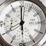  Shop Authentic IWC Aquatimer Chronograph White Dial Black Rubber Strap Watch for Men - IW376801 - Luxxuri