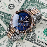  Shop Authentic Michael Kors Brinkley Blue Dial Two Tone Steel Strap Watch for Women - MK6205 - Luxxuri