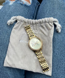 Shop Authentic Michael Kors Melissa Pave Gold Dial Gold Steel Strap Watch for Women - MK4371 - Luxxuri