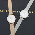  Shop Authentic Daniel Wellington Classic Petite Sterling White Dial Silver Mesh Bracelet Watch for Women - DW00100442 - Luxxuri