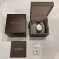  Shop Authentic Gucci G Chrono Chronograph Silver Dial Silver Steel Strap Watch For Men - YA101201 - Luxxuri