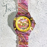  Shop Authentic Versace Icon Active Chronograph Quartz Gold Dial Red Leather Strap Watch For Men - VEZ701222 - Luxxuri