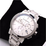  Shop Authentic Burberry The City White Dial Silver Steel Strap Watch for Men - BU9750 - Luxxuri