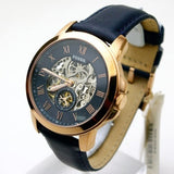  Shop Authentic Fossil Grant Mechanical Blue Dial Blue Leather Strap Watch for Men - ME3054 - Luxxuri