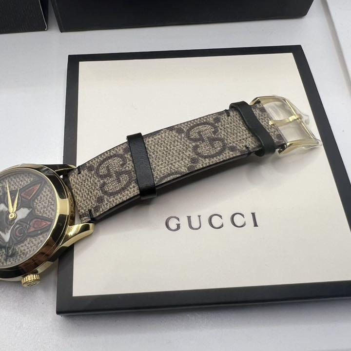  Shop Authentic Gucci G-Timeless Brown Dial Brown Leather Strap Unisex Watch - YA1264057 - Luxxuri