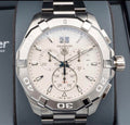  Shop Authentic Tag Heuer Aquaracer White Dial Silver Steel Strap Watch for Men - CAY1111.BA0927 - Luxxuri