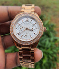  Shop Authentic Bulova Crystal Silver Dial Rose Gold Steel Strap Watch for Women - 97N101 - Luxxuri