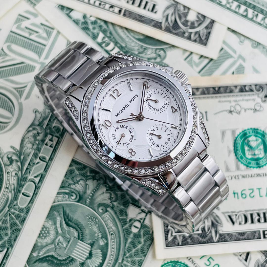  Shop Authentic Michael Kors Blair Silver Dial SIlver Steel Strap Watch for Women - MK5612 - Luxxuri