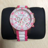 Shop Authentic Marc Jacobs Rock Chronograph White Dial Two Tone Silicone Strap Watch for Women - MBM2593 - Luxxuri