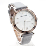  Shop Authentic Emporio Armani White Dial Light Blue Leather Strap Watch For Women - AR11002 - Luxxuri