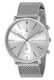 Shop Authentic Michael Kors Jaryn Silver Dial Silver Mesh Bracelet Watch for Men - MK8541 - Luxxuri