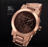  Shop Authentic Burberry The City Grey Dial Rose Gold Steel Strap Watch for Men - BU9353 - Luxxuri