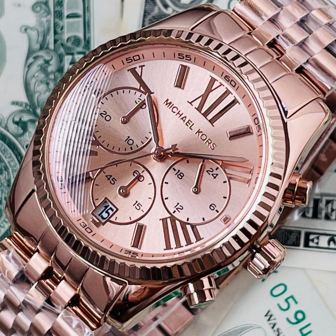  Shop Authentic Michael Kors Lexington Rose Gold Dial Rose Gold Steel Strap Watch for Women - MK5569 - Luxxuri